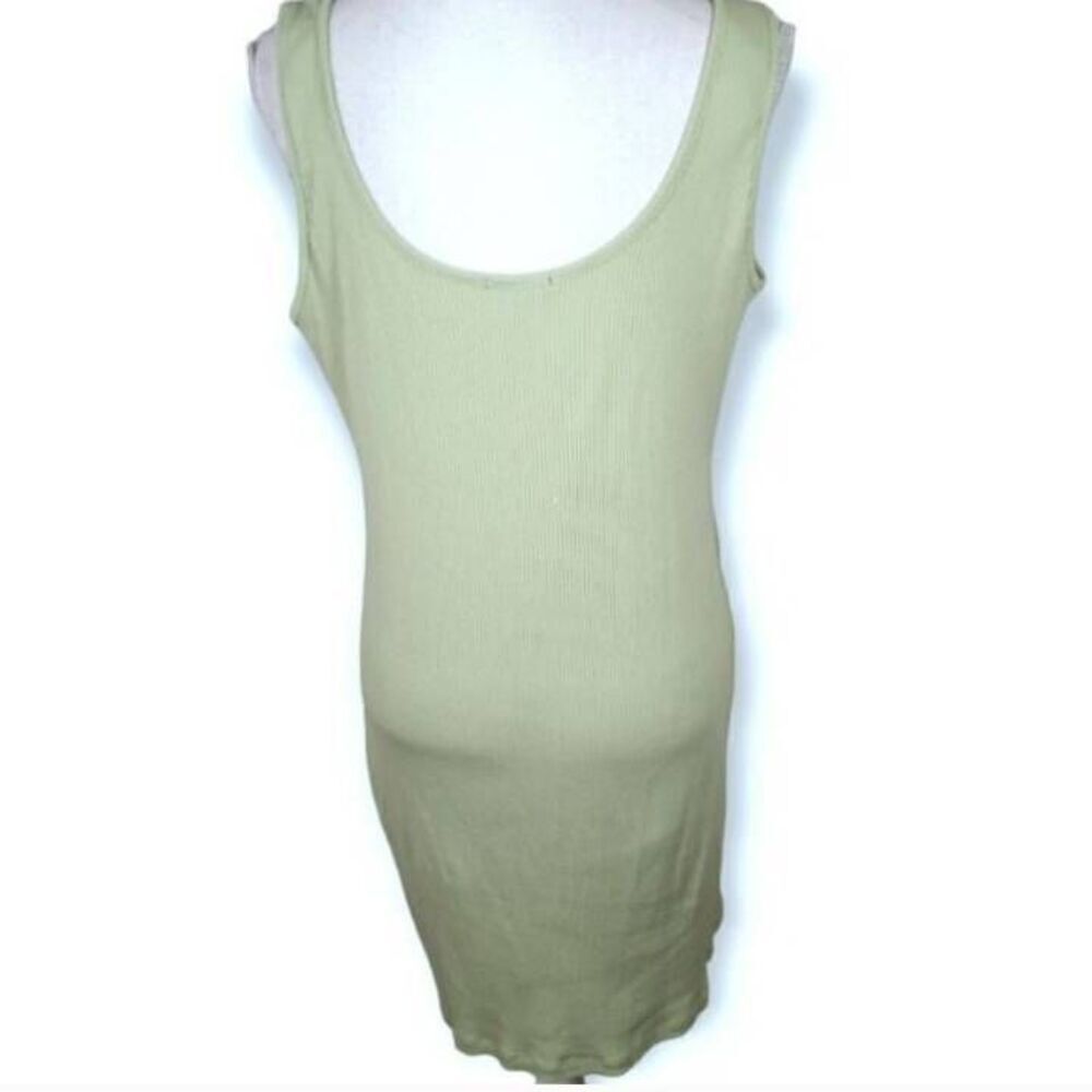AMBIANCE PISTACHIO GREEN BODYCON TANK DRESS SZ.1X GUC. - Picture 5 of 8